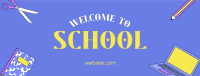 School Supplies Facebook cover Image Preview