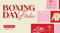 Boxing Day Super Sale Facebook Event Cover Design