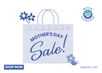 Mother's Day Shopping Sale Postcard Design