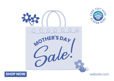 Mother's Day Shopping Sale Postcard Image Preview