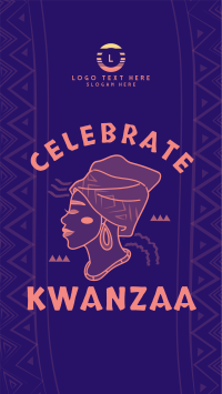 Kwanzaa African Woman Instagram Story Design