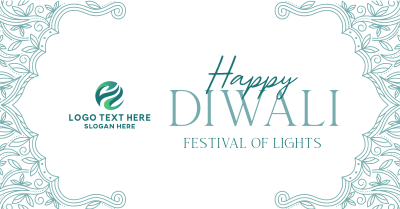Elegant Diwali Frame Facebook ad Image Preview
