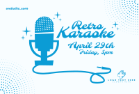 Vintage Karaoke Pinterest Cover Design