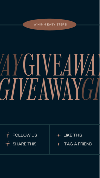 Elegant Minimal Giveaway TikTok Video Design