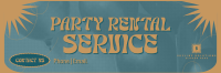 Retro Quirky Party Twitter Header Image Preview