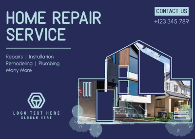 Home Repair Service Postcard Image Preview