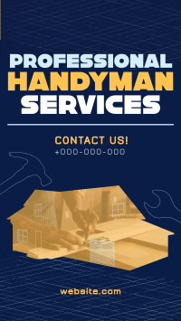 Modern Handyman Service YouTube Short Design