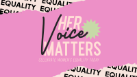 Women's Voice Celebration Facebook Event Cover Preview