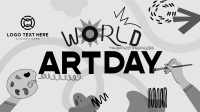 Quirky World Art Day Facebook event cover Image Preview