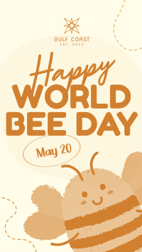 Modern Celebrating World Bee Day YouTube Short Image Preview