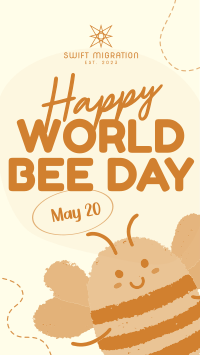 Modern Celebrating World Bee Day YouTube Short Image Preview