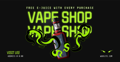 Vape Night Promo Facebook ad Image Preview