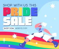 Fun Pride Month Sale Facebook Post Design
