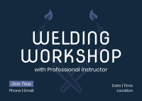 Welding Tools Workshop Postcard Image Preview