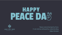 Happy Peace Day Facebook Event Cover Design