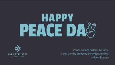 Happy Peace Day Facebook event cover Image Preview