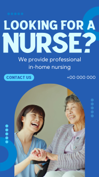 Professional Nursing Services Facebook Story Design
