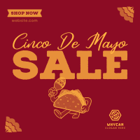 Happy Taco Mascot Sale Instagram post Image Preview