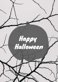 Simple Halloween Greeting Flyer Design