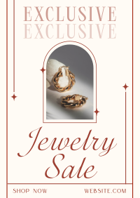 Earrings Exclusive Sale Poster Design