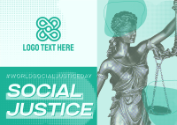 Maximalist Social Justice Postcard Design