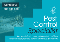 Minimal & Simple Pest Control Postcard Image Preview