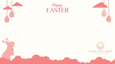 Easter Ornaments Zoom Background Image Preview