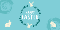 Easter Bunny Wreath Twitter post Image Preview