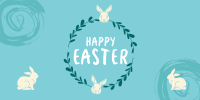 Easter Bunny Wreath Twitter Post Image Preview