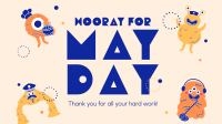 Hooray May Day Facebook Event Cover Design