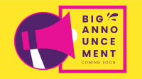 Big Announcement Facebook event cover Image Preview