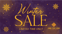 Winter Season Sale Facebook Event Cover Design