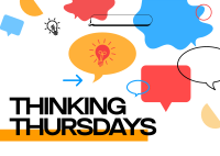 Thinking Thursday Bubbles Postcard Design