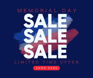 Remembering Memorial Day Mega Sale Facebook post Image Preview