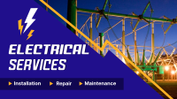 Professional Electrician Facebook event cover Image Preview