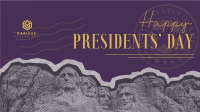 President's Day Mt. Rushmore Facebook Event Cover Design
