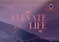 Elevating Life Postcard Image Preview