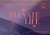 Elevating Life Postcard Image Preview