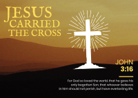 Jesus Cross Postcard Image Preview