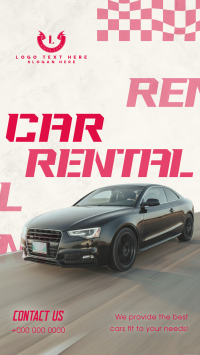 Edgy Car Rental Facebook Story Design