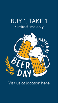 Beer Day Celebration Facebook story Image Preview