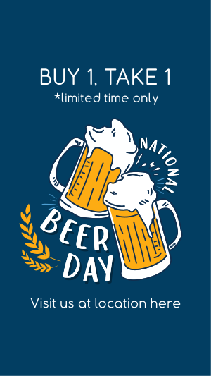 Beer Day Celebration Facebook story Image Preview