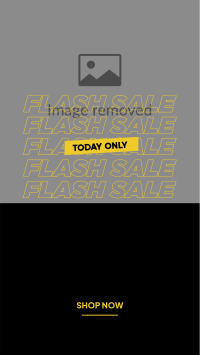 Flash Sale Yellow Facebook story Image Preview