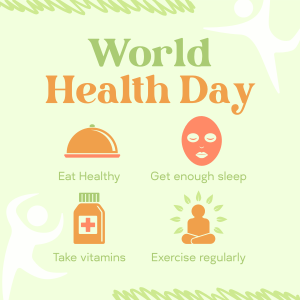 Health Day Tips Instagram post Image Preview