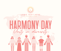 World Harmony Week Facebook Post Design