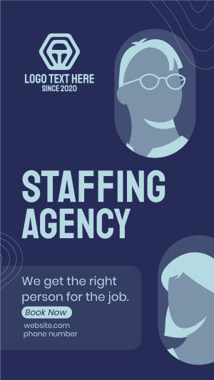 Staffing Agency Booking Instagram story Image Preview