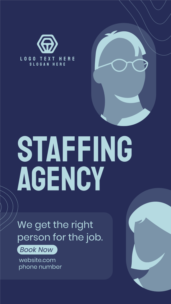 Staffing Agency Booking Instagram Story Design Image Preview