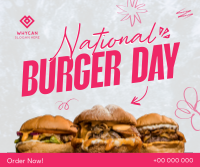 National Burger Day Facebook Post Design