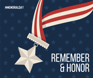 Memorial Day Medal Facebook post Image Preview