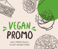 Plant-Based Food Vegan Facebook Post Design